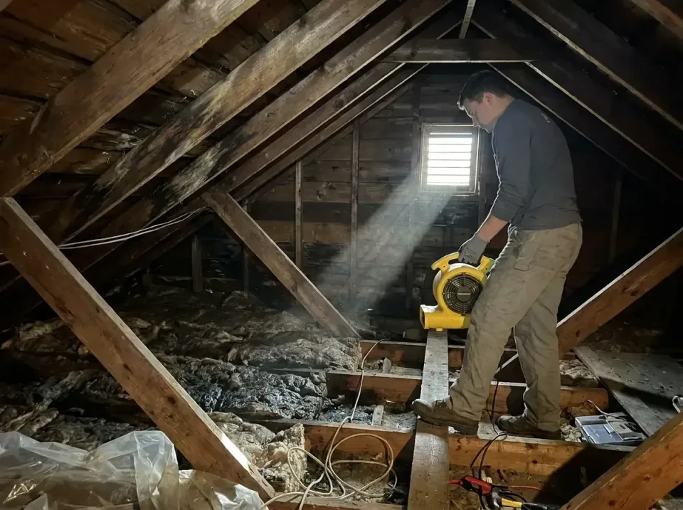 attic-water-damage-drying-proc-007 — frequently asked questions, Emergency Water Extraction & 24/7 Flood Response in Coolidg…